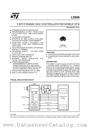 L5996 datasheet pdf SGS Thomson Microelectronics