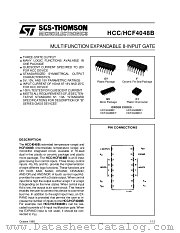 HCF4048B datasheet pdf SGS Thomson Microelectronics