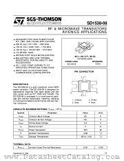 SD1538-08 datasheet pdf SGS Thomson Microelectronics