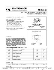 SD1541-01 datasheet pdf SGS Thomson Microelectronics