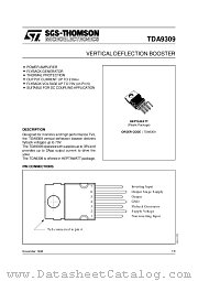 TDA9309 datasheet pdf SGS Thomson Microelectronics