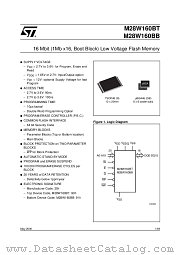 M28W160BT datasheet pdf SGS Thomson Microelectronics