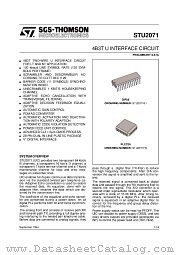 STU2071 datasheet pdf SGS Thomson Microelectronics