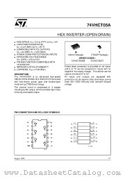 74VHCT05A datasheet pdf SGS Thomson Microelectronics