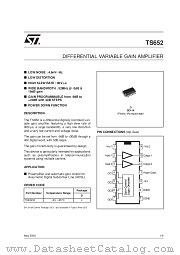TS652 datasheet pdf SGS Thomson Microelectronics