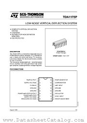 TDA1175P datasheet pdf SGS Thomson Microelectronics
