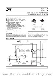 L6571B datasheet pdf SGS Thomson Microelectronics