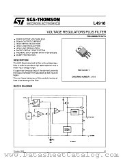 L4918 datasheet pdf SGS Thomson Microelectronics