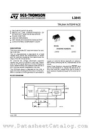 L3845B datasheet pdf SGS Thomson Microelectronics