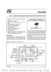TDA7296S datasheet pdf SGS Thomson Microelectronics