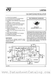 L4970A datasheet pdf SGS Thomson Microelectronics