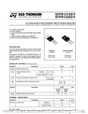 STPR1210D datasheet pdf SGS Thomson Microelectronics