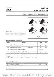 BAR18 datasheet pdf SGS Thomson Microelectronics