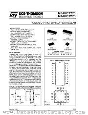 M54HCT273 datasheet pdf SGS Thomson Microelectronics