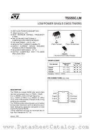 TS555M datasheet pdf SGS Thomson Microelectronics