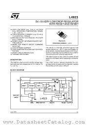 L4923 datasheet pdf SGS Thomson Microelectronics