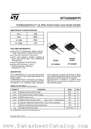STTA2006P datasheet pdf SGS Thomson Microelectronics