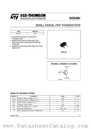 SO5401 datasheet pdf SGS Thomson Microelectronics