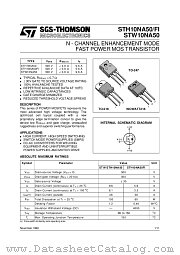STH10NA50FI datasheet pdf SGS Thomson Microelectronics