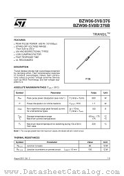 BZW06-10 datasheet pdf SGS Thomson Microelectronics