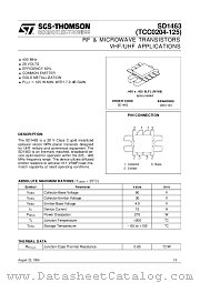 SD1463 datasheet pdf SGS Thomson Microelectronics