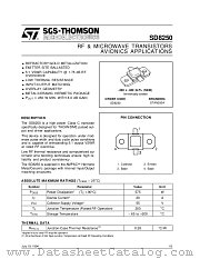 SD8250 datasheet pdf SGS Thomson Microelectronics