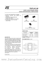 TS27L4I datasheet pdf SGS Thomson Microelectronics