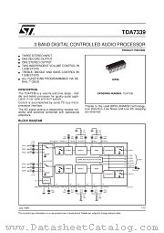 TDA7339 datasheet pdf SGS Thomson Microelectronics