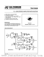 TDA7263M datasheet pdf SGS Thomson Microelectronics
