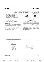 74V1T03 datasheet pdf SGS Thomson Microelectronics