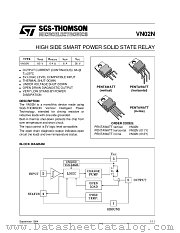 VN02N datasheet pdf SGS Thomson Microelectronics