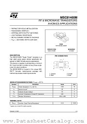 MSC81400M datasheet pdf SGS Thomson Microelectronics