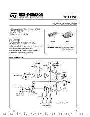 TEA7532 datasheet pdf SGS Thomson Microelectronics