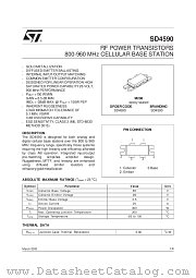 SD4590 datasheet pdf SGS Thomson Microelectronics