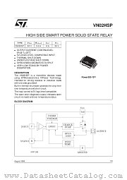 VN02HSP datasheet pdf SGS Thomson Microelectronics
