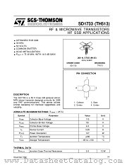 TH513 datasheet pdf SGS Thomson Microelectronics