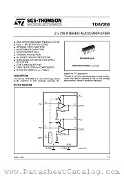 TDA7268 datasheet pdf SGS Thomson Microelectronics