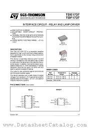 TDE1737 datasheet pdf SGS Thomson Microelectronics
