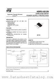HDP01-0512N datasheet pdf SGS Thomson Microelectronics