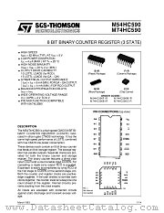 M54HC590 datasheet pdf SGS Thomson Microelectronics