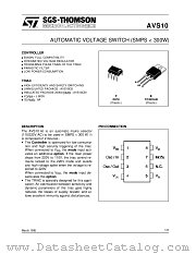 AVS10 datasheet pdf SGS Thomson Microelectronics