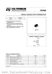SOA06 datasheet pdf SGS Thomson Microelectronics
