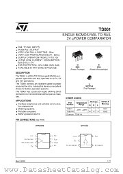TS861 datasheet pdf SGS Thomson Microelectronics