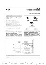 VN750S datasheet pdf SGS Thomson Microelectronics