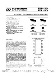 M54HC354 datasheet pdf SGS Thomson Microelectronics