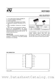 HCF4503 datasheet pdf SGS Thomson Microelectronics