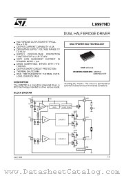 L9997ND datasheet pdf SGS Thomson Microelectronics