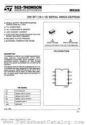 M9306 datasheet pdf SGS Thomson Microelectronics