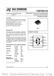 THDT6511D datasheet pdf SGS Thomson Microelectronics