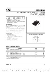 STT4NF30L datasheet pdf SGS Thomson Microelectronics